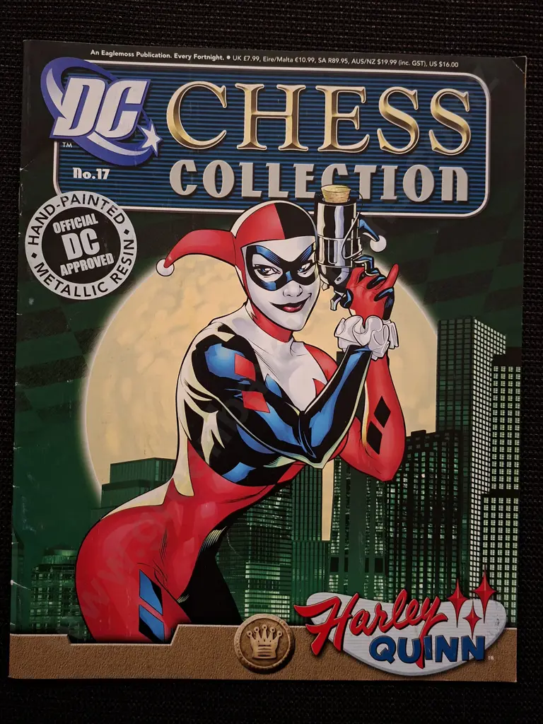 EAGLEMOSS DC CHESS COLLECTION HARLEY QUINN PIECE PLUS CORRESPONDING BOOKLET Image 1++