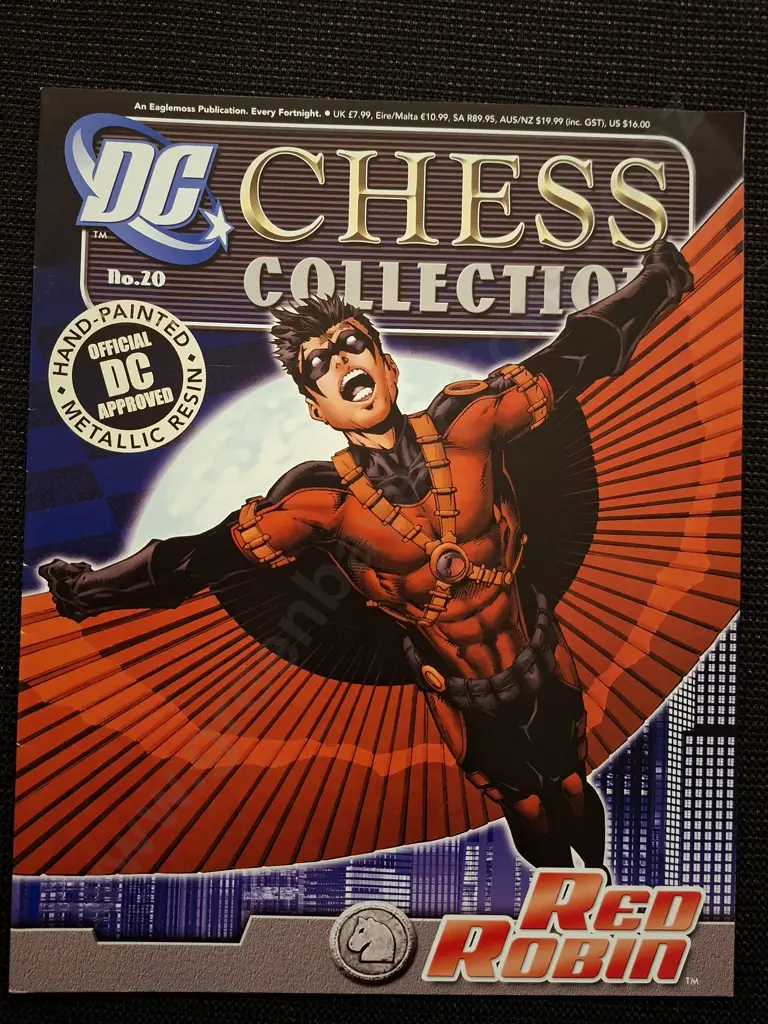 EAGLEMOSS DC CHESS COLLECTION RED ROBIN PIECE PLUS CORRESPONDING BOOKLET Image 1++