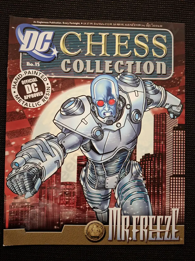 EAGLEMOSS DC CHESS COLLECTION MR FREEZE PIECE PLUS CORRESPONDING BOOKLET Image 1++