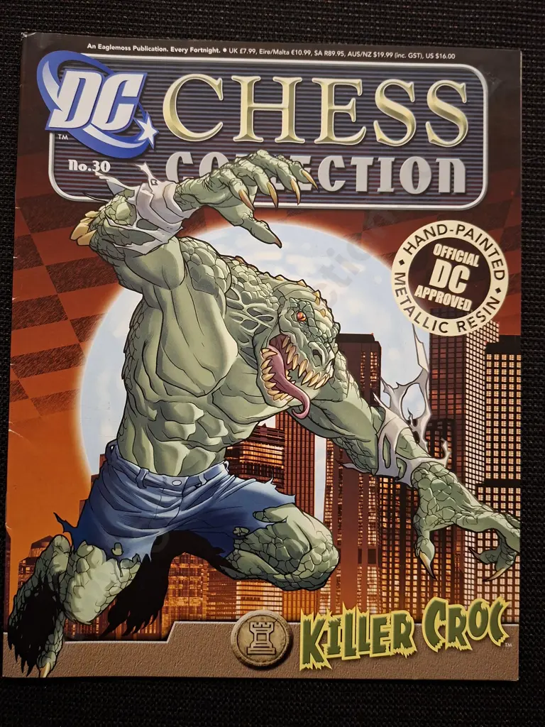 EAGLEMOSS DC CHESS COLLECTION KILLER CROC PIECE PLUS CORRESPONDING BOOKLET Image 1++