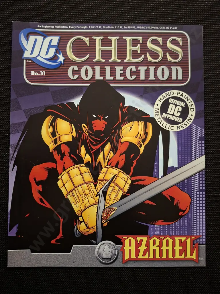 EAGLEMOSS DC CHESS COLLECTION AZRAEL PIECE PLUS CORRESPONDING BOOKLET Image 1++