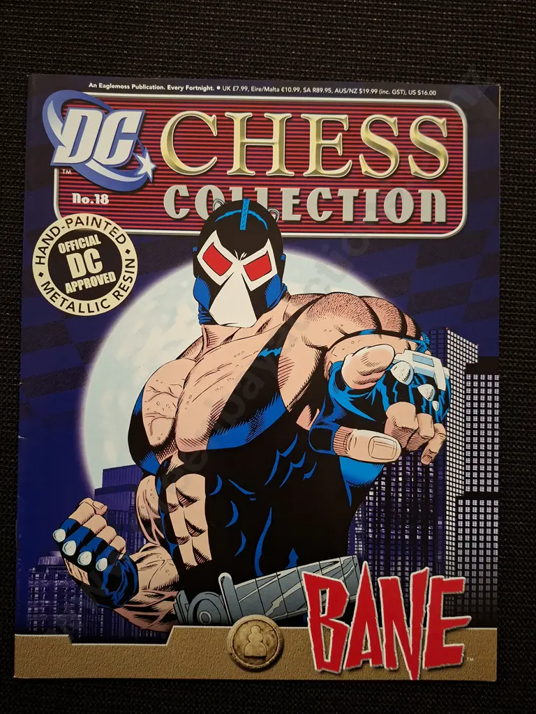 EAGLEMOSS DC CHESS COLLECTION BANE PIECE PLUS CORRESPONDING BOOKLET Image 1++