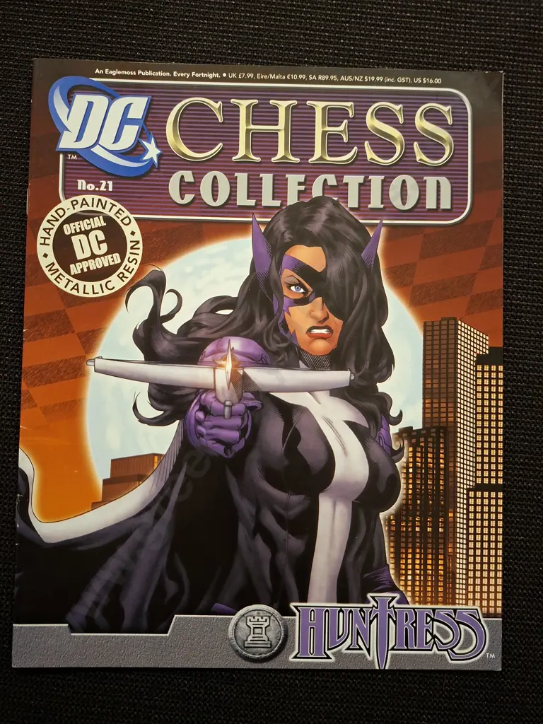 EAGLEMOSS DC CHESS COLLECTION HUNTRESS CAZADORA PIECE PLUS CORRESPONDING BOOKLET Image 1++