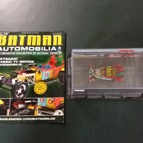 EAGLEMOSS BATMAN AUTOMOBILIA JOKERMOBILE #37 DIECAST MODEL 1:43 PACKAGED PLUS CORRESPONDING MAGAZINE