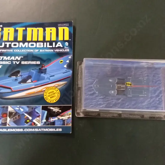 EAGLEMOSS BATMAN AUTOMOBILIA TV SERIES BAT BOAT#24 DIECAST MODEL 1:43 PACKAGED PLUS CORRESPONDING MAGAZINE