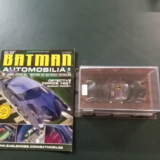 EAGLEMOSS BATMAN AUTOMOBILIA SUBWAY ROCKET #667 DIECAST MODEL 1:43 PACKAGED PLUS CORRESPONDING MAGAZINE