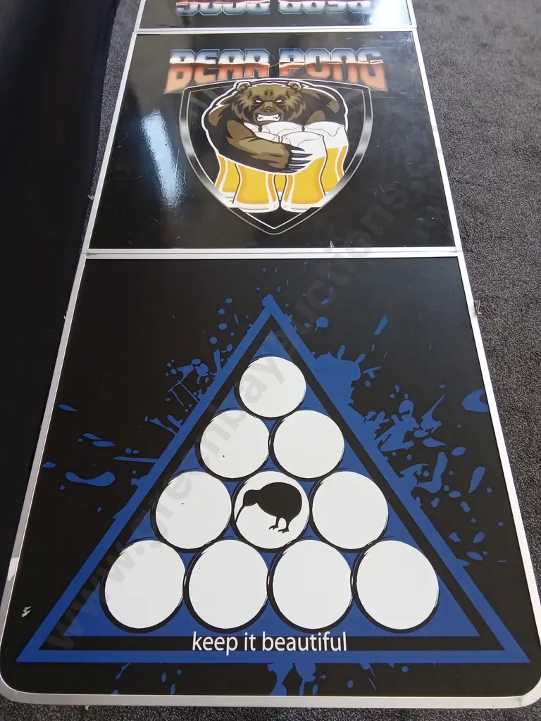 BEAR PONG FOLDABLE TABLE Image 1++