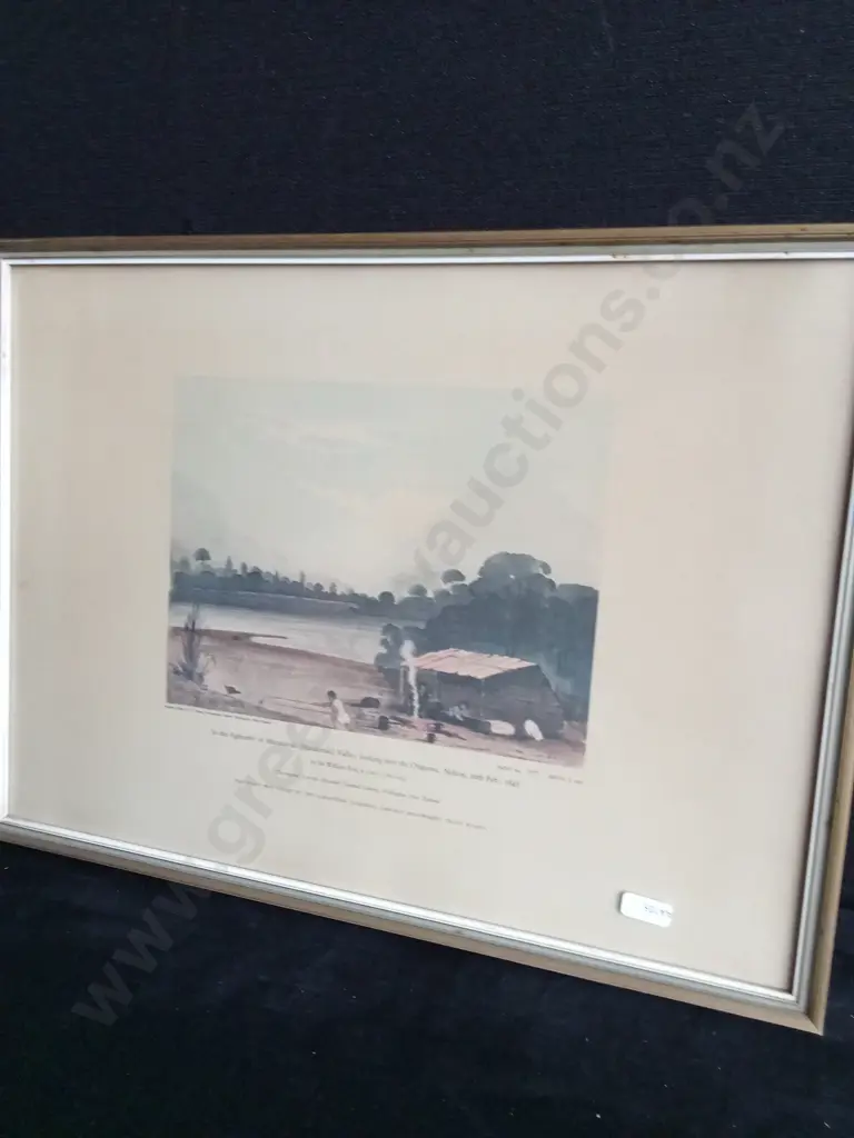 2 PIECES FRAMED HISTORICAL NEW ZEALAND PRINTS Image 1++