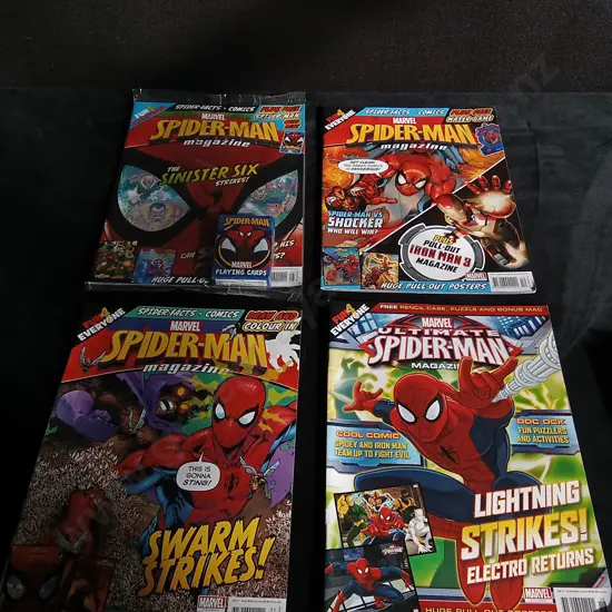4 SPIDER MAN MAGAZINES