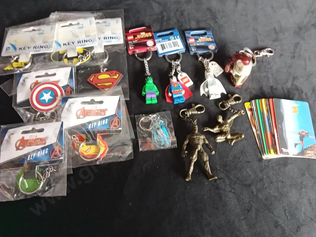 ASSORTED KEYCHAINS AND TELECOM CARDS Image 1++
