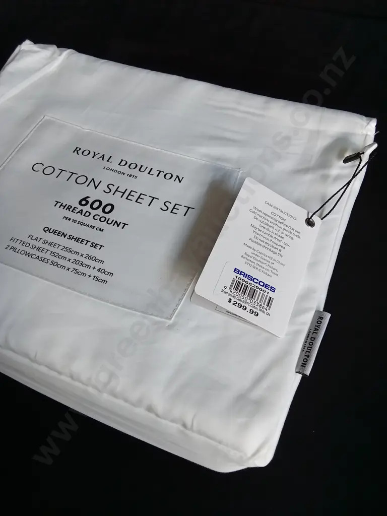 BRAND NEW ROYAL DOULTON COTTON SHEET SET Image 1++