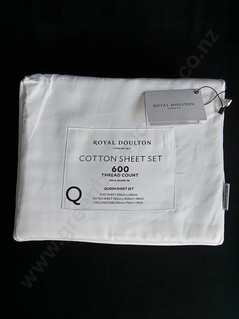 BRAND NEW ROYAL DOULTON COTTON SHEET SET Image 1++