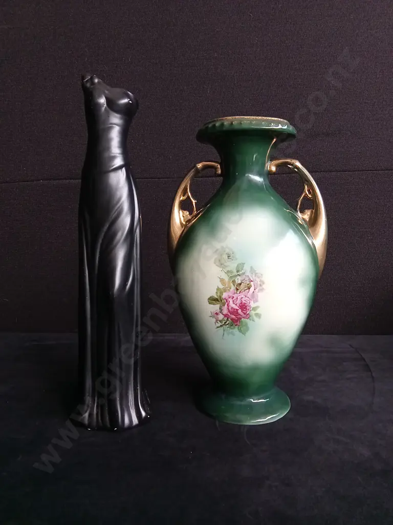 2 PIECES VASES TALLEST H 38CM Image 1++