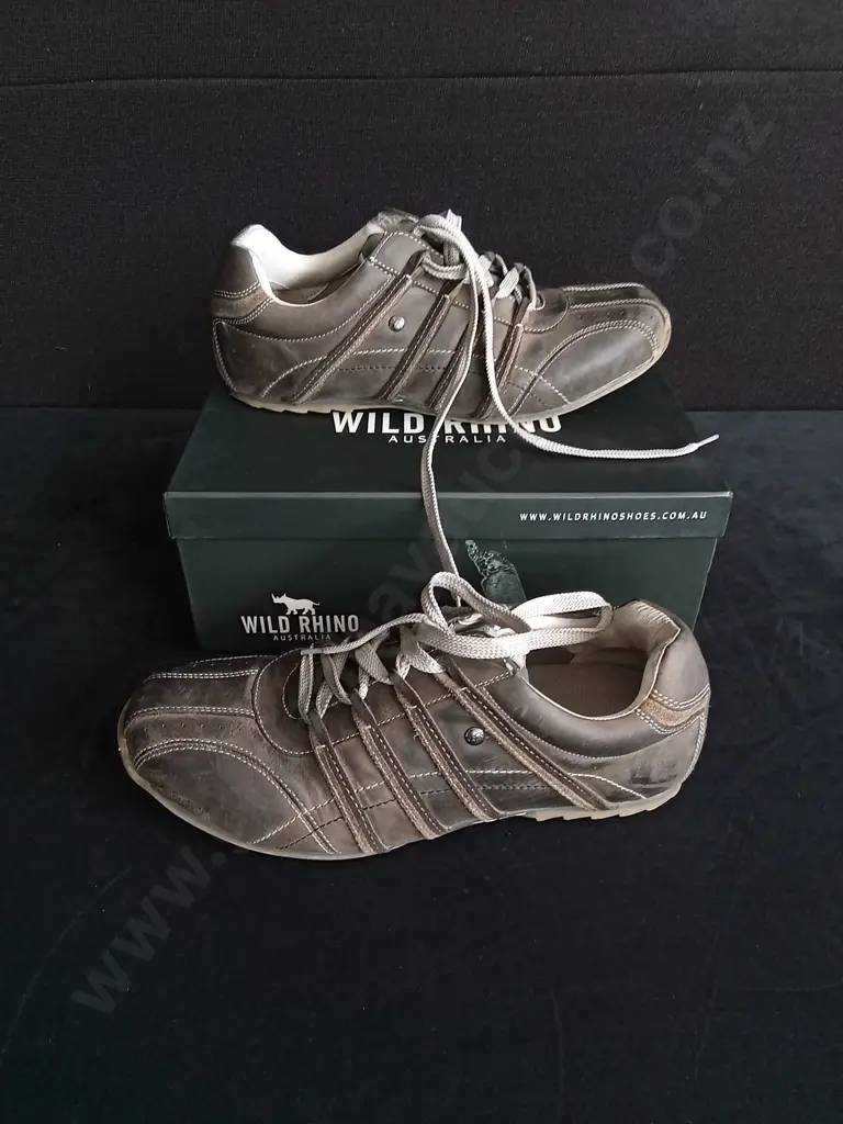 WILD RHINO LEATHER SNEAKERS SIZE 13 Image 1++