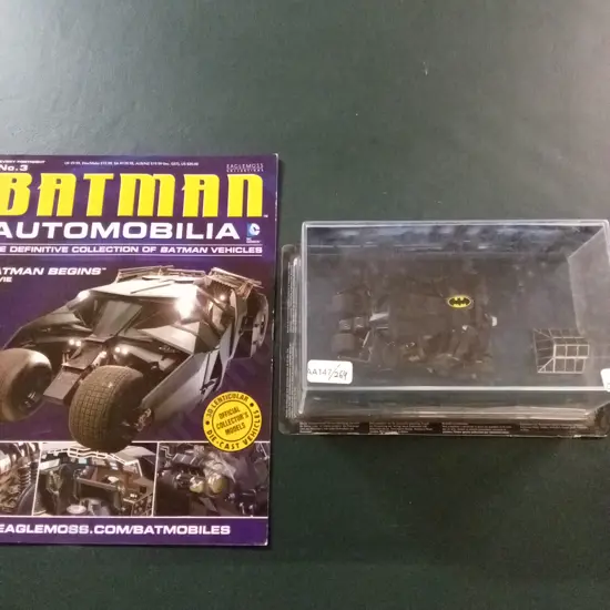 EAGLEMOSS BATMAN BEGINS MOVIE 1:43 PACKAGED PLUS CORRESPONDING MAGAZINE