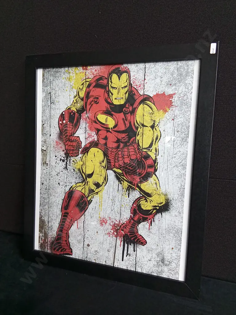 IRON MAN FRAMED CANVAS PRINT Image 1++
