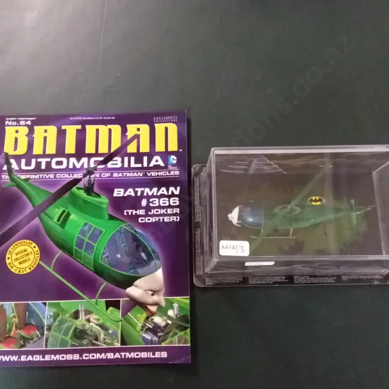 EAGLEMOSS DIE CAST BATMAN #366 THE JOKER COPTER PACKAGED 1:43 PLUS CORRESPONDING MAGAZINE