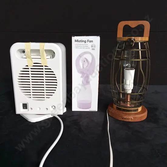 MONKEY SHOULDER LAMP AND 2 FANS
