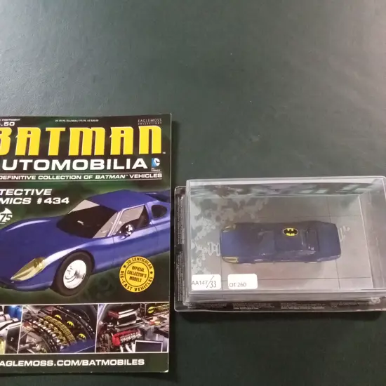 EAGLEMOSS BATMAN AUTOMOBILIA #434 DETECTIVE COMICS 1:43 PACKAGED PLUS CORRESPONDING MAGAZINE