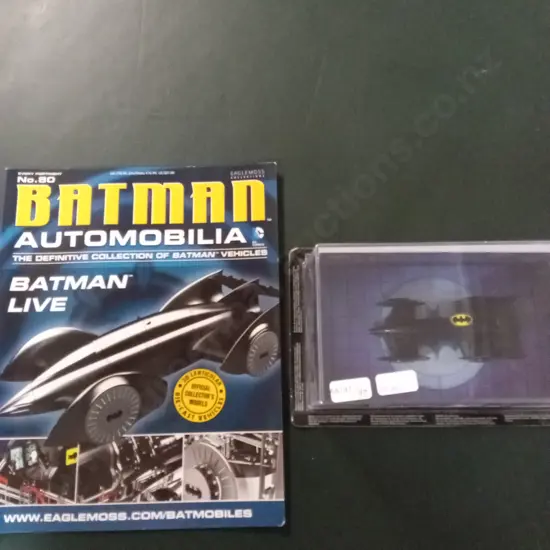 EAGLEMOSS BATMAN AUTOMOBILIA BATMAN LIVE 1:43 PACKAGED PLUS CORRESPONDING MAGAZINE