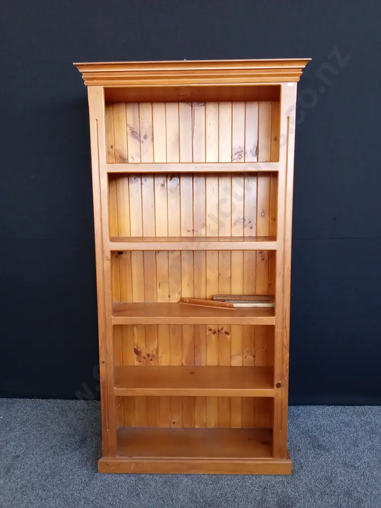 WOODEN BOOKSHELF DAMAGED H 193CM L 92CM D 32CM Image 1++