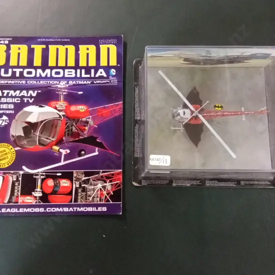 EAGLEMOSS BATMAN AUTOMOBILIA #49 BATCOPTER 1:43 PACKAGED  PLUS CORRESPONDING MAGAZINE
