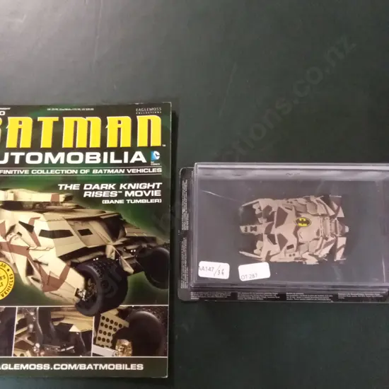 EAGLEMOSS BATMAN AUTOMOBILIA BATMAN BEHIND MOVIE PROTOTYPE 1:43 PACKAGED  PLUS CORRESPONDING MAGAZINE
