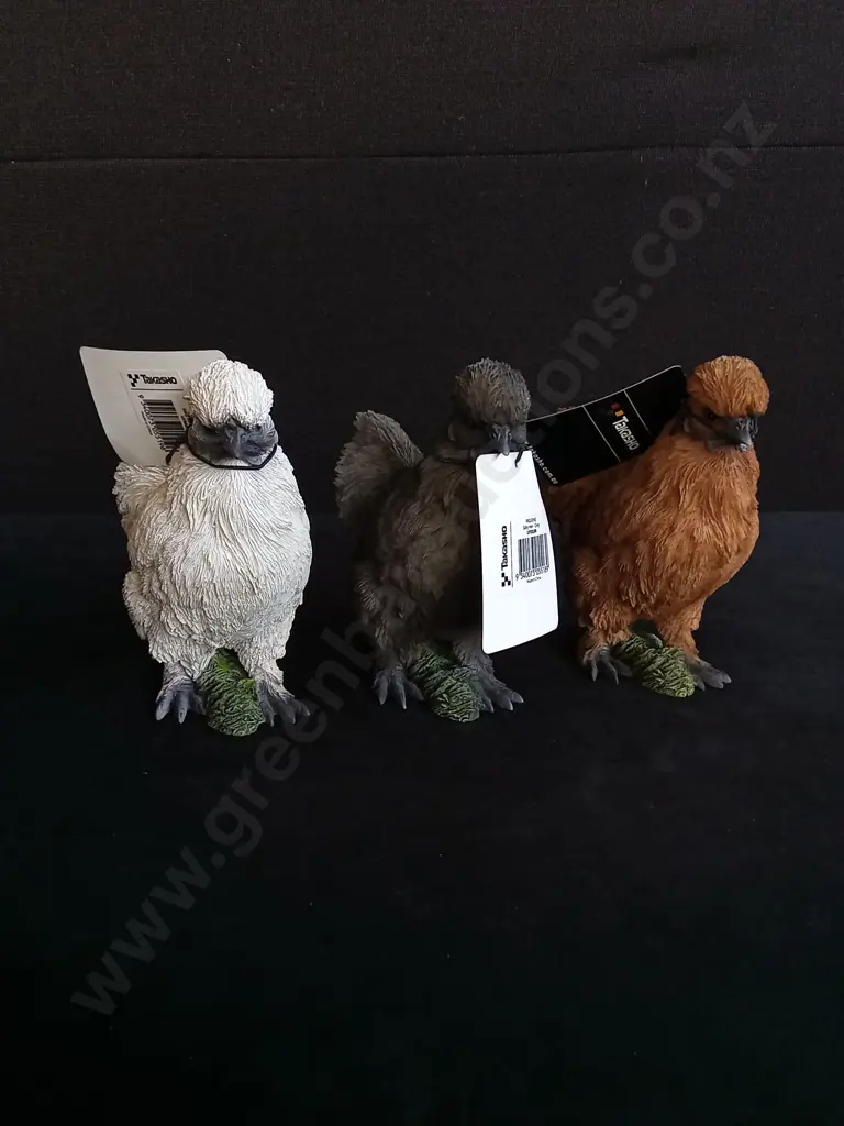 3 PIECES TAKASHO SILKY HENS H 7CM BRAND NEW Image 1++