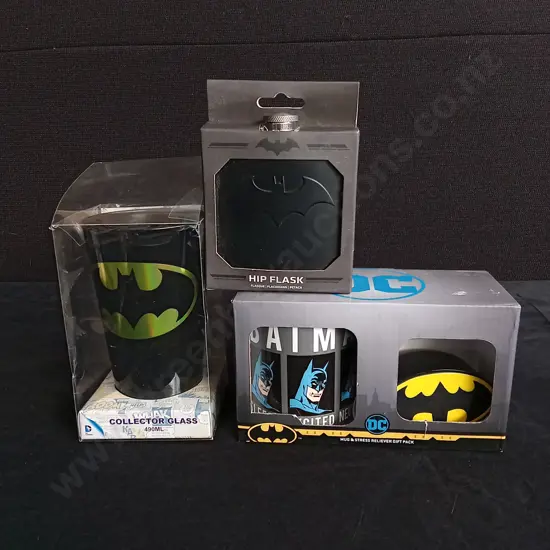 3 PIECES BATMAN DC COMICS MERCHANDISE