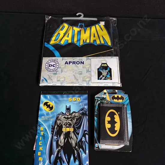 3 PIECES BATMAN DC COMICS MERCHANDISE