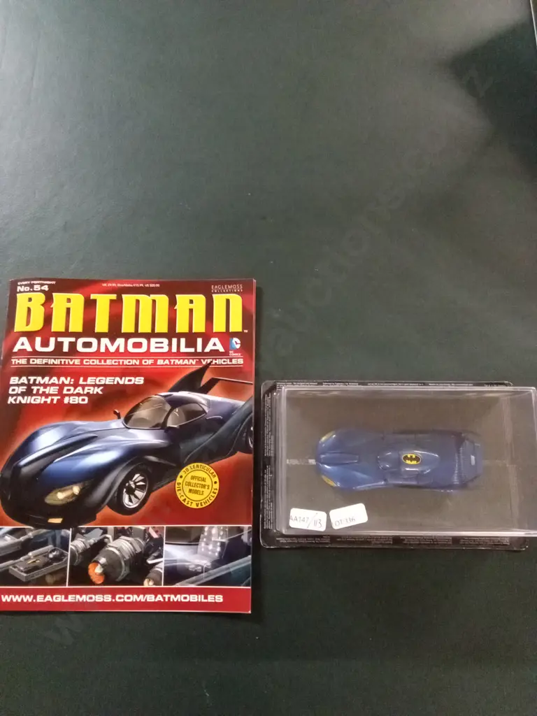 EAGLEMOSS BATMAN BATMOBILE #80 BATMAN LEGENDS OF THE DARK KNIGHT 1:43 PACKAGED PLUS CORRESPONDING MAGAZINE Image 1++