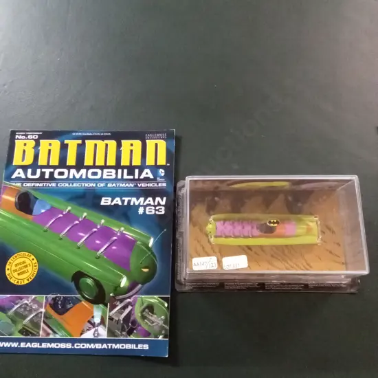 EAGLEMOSS BATMAN AUTOMOBILIA #63 MOTHMAN 1:43 PACKAGED PLUS CORRESPONDING MAGAZINE