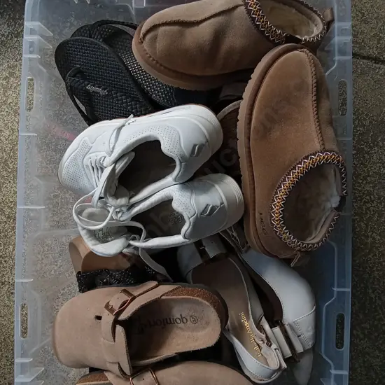BOX OF SHOES, ALL IN PAIRS