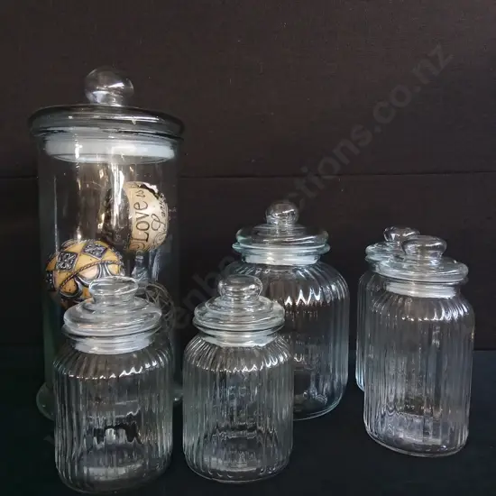 6 PIECES JARS