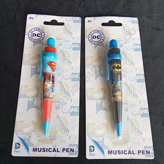 2 DC COMICS MUSICAL PENS