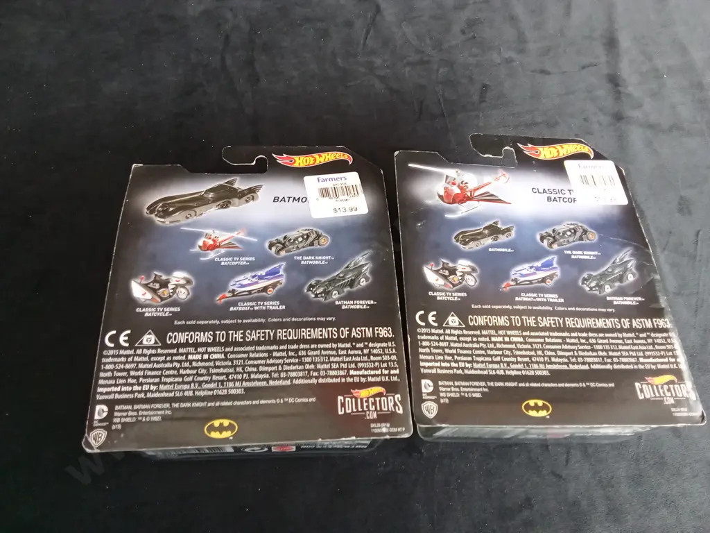 HOT WHEELS BATMAN BATMOBILE AND CLASSIC TV SERIES BATCOPTER Image 1++