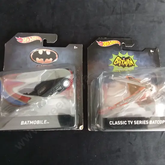 HOT WHEELS BATMAN BATMOBILE AND CLASSIC TV SERIES BATCOPTER