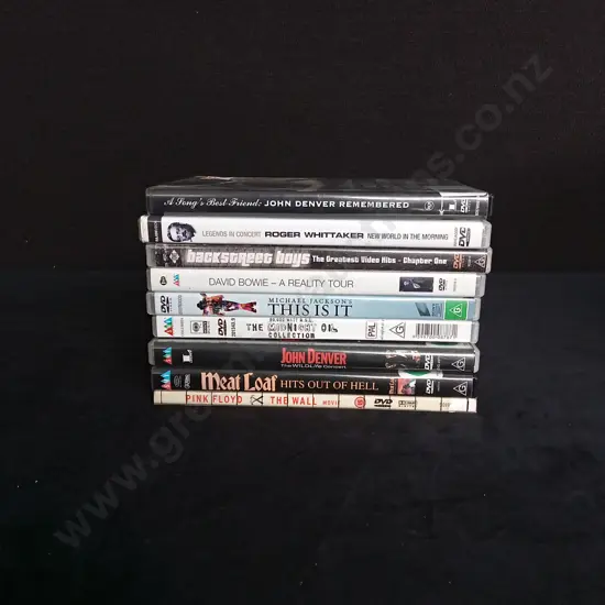 COLLECTION OF MUSIC DVDS