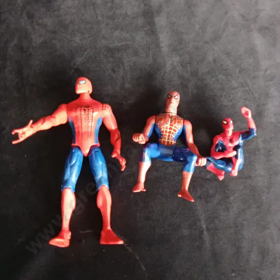 3 SPIDERMAN FIGURES
