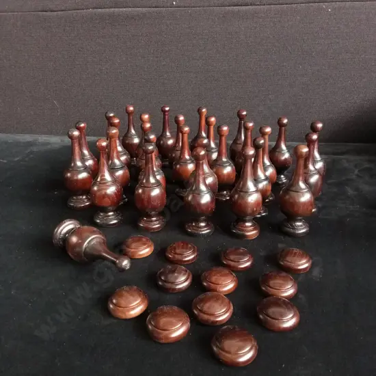41 VINTAGE WOODEN FINIALS