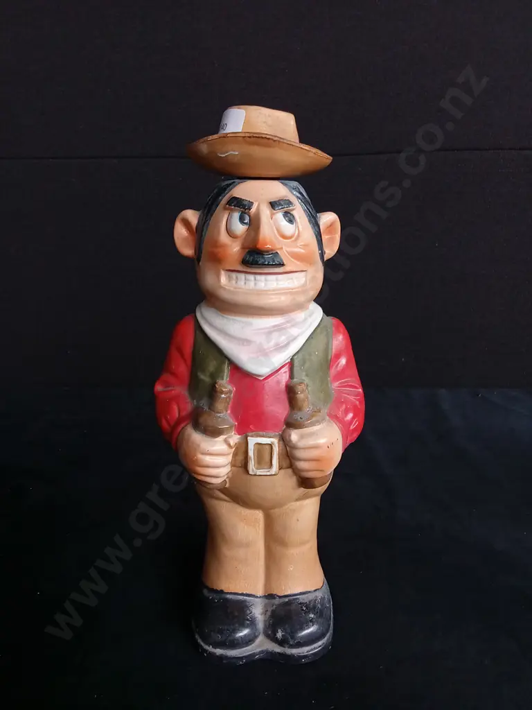 VINTAGE CERAMIC ITALIAN DELI MAN LIQUOR DECANTER Image 1++