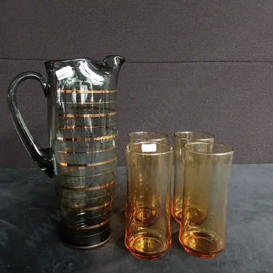 4 GLASSES AND A JUG