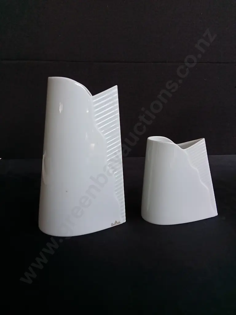 3 PIECES VINTAGE ROSENTHAL STUDIO LINE PORCELAIN VASES MADE IN GERMANY Image 1++