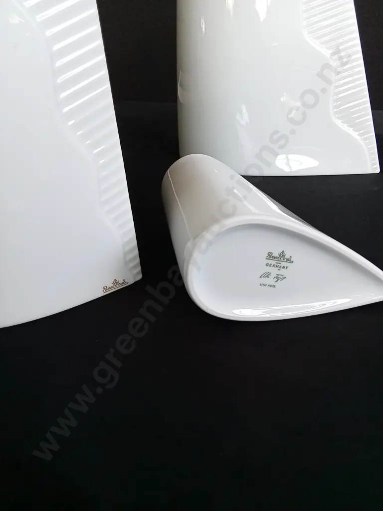 3 PIECES VINTAGE ROSENTHAL STUDIO LINE PORCELAIN VASES MADE IN GERMANY Image 1++