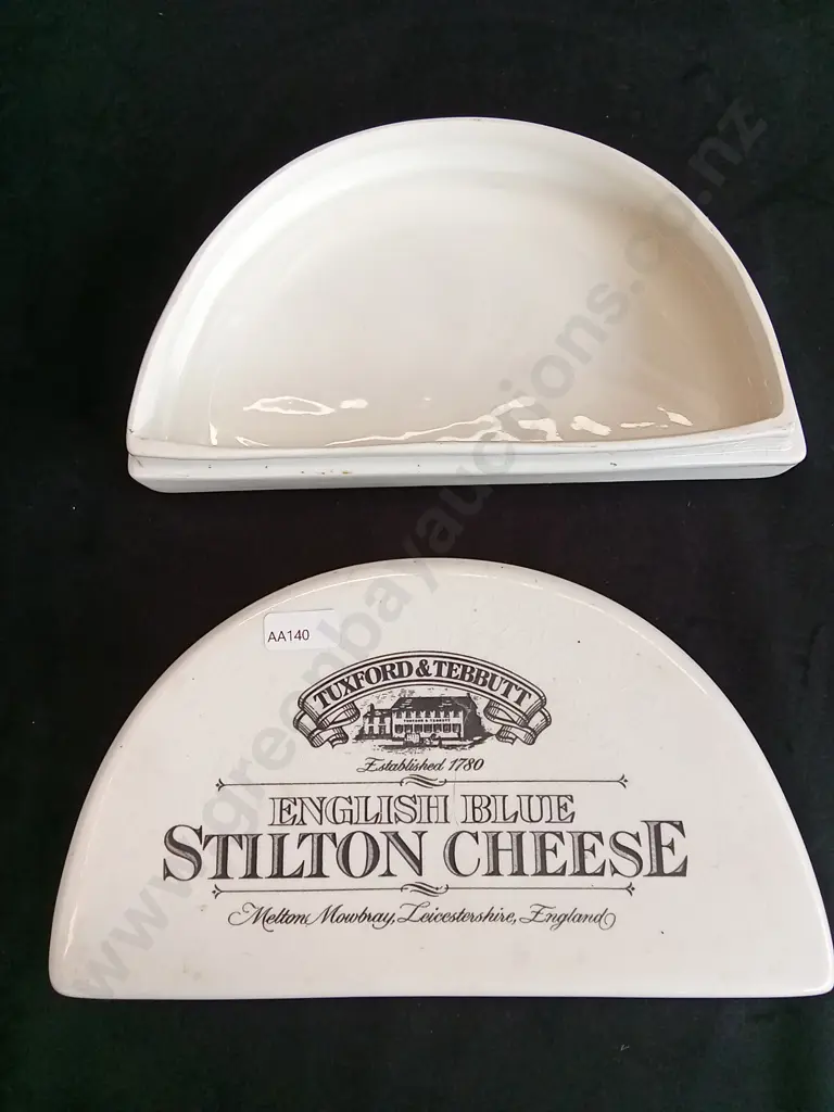 VINTAGE CERAMIC CHEESE DISH AND HAND CARVED WOODEN FIGURE WITH CHINESE COIN Image 1++