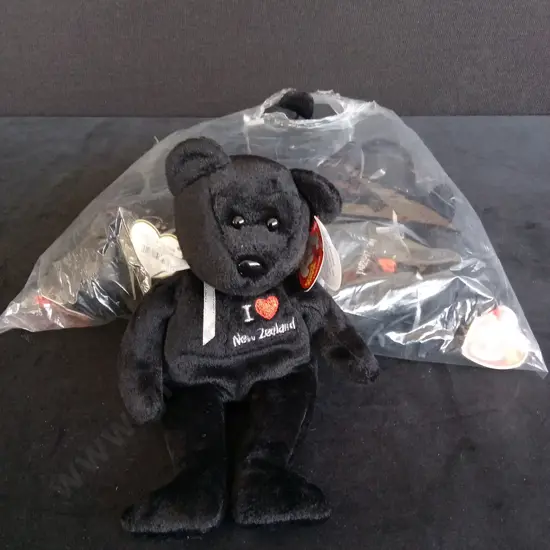 BRAND NEW BAG OF 6 TY BEANIE BABIES "NEW ZEALAND BEAR"