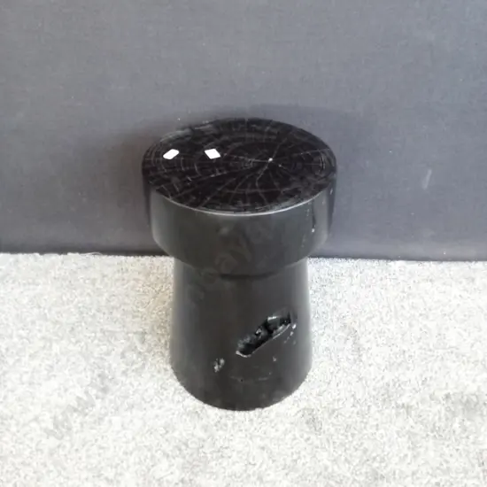 TEAK BLACK STOOL
