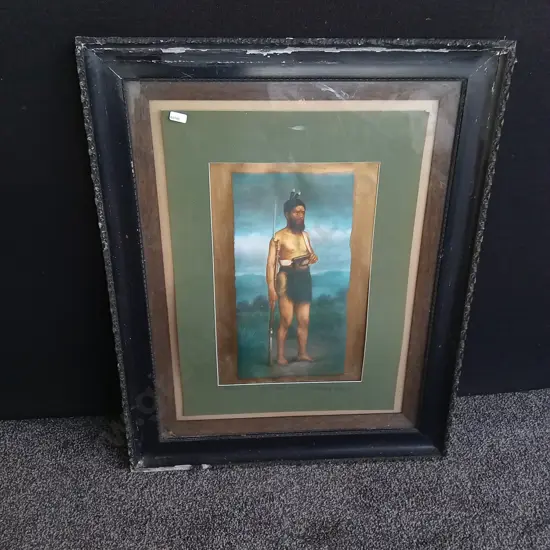 FRAMED REPRODUCTION OF HAMIORA TU