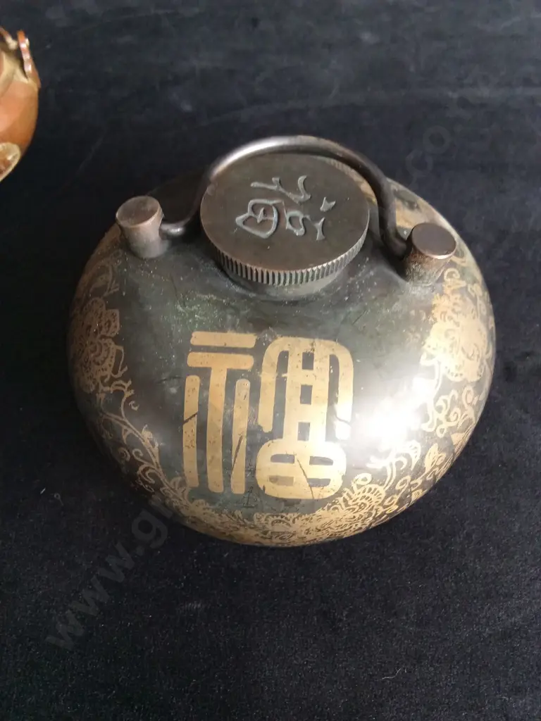 ANTIQUE CHINESE HAND WARMER AND INCENSE BURNER Image 1++