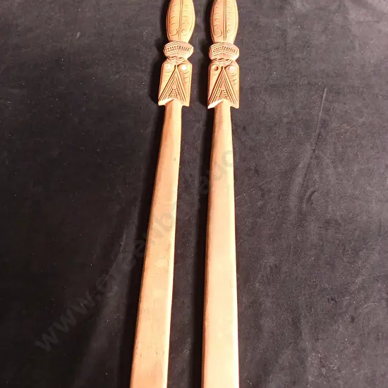 2 HAND CARVED WOODEN ITEMS